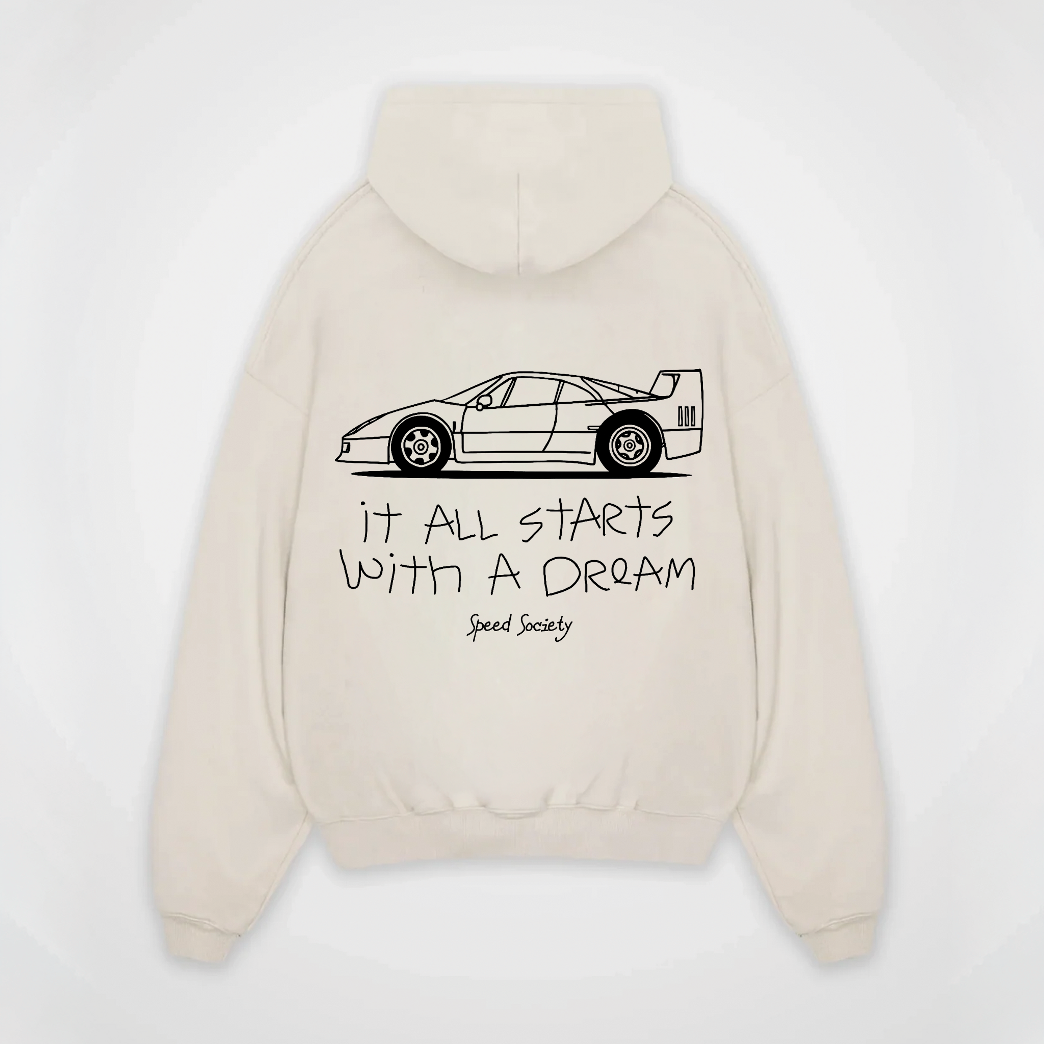 IT ALL STARTS WITH A DREAM FERRARI HOODIE