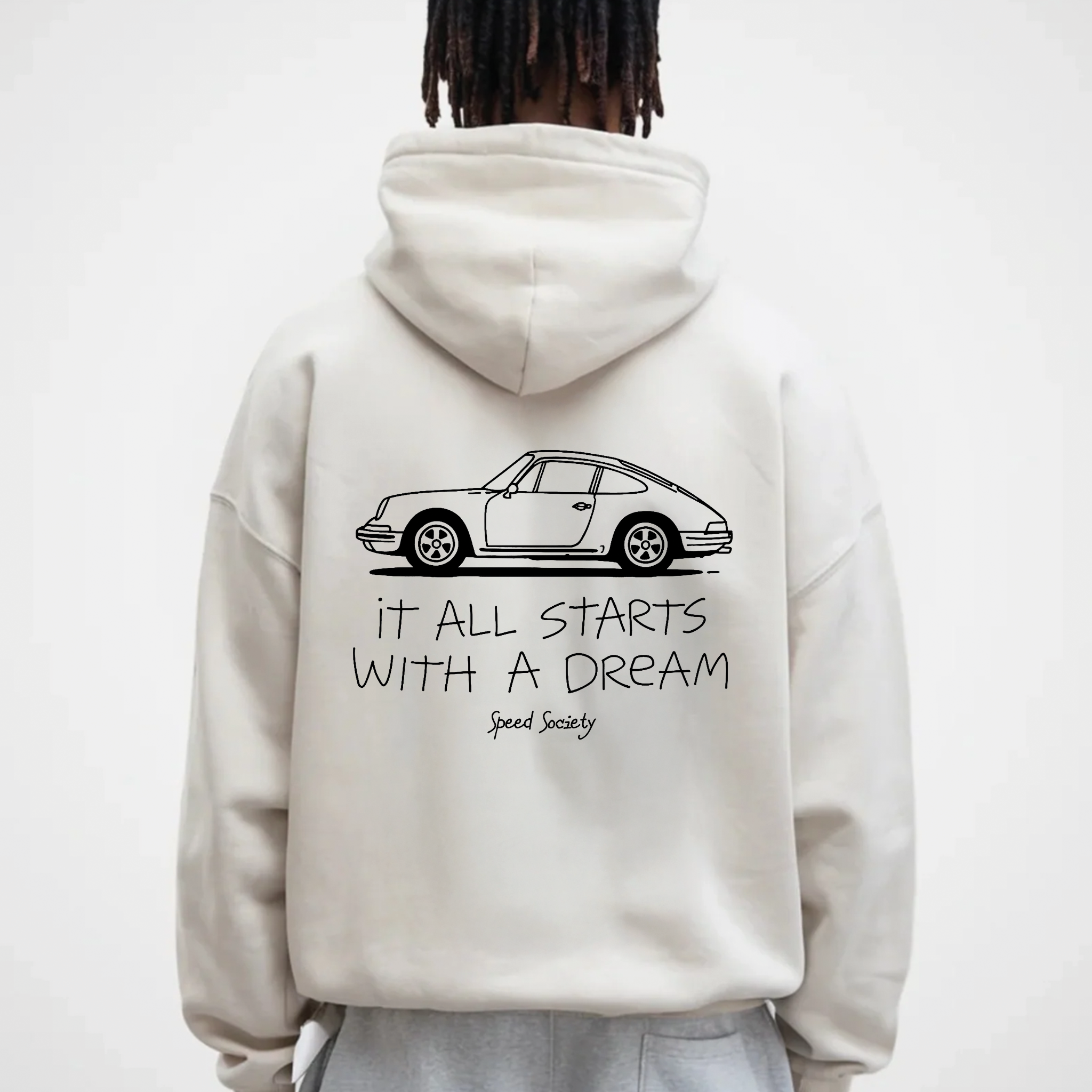 IT ALL STARTS WITH A DREAM PORSCHE HOODIE