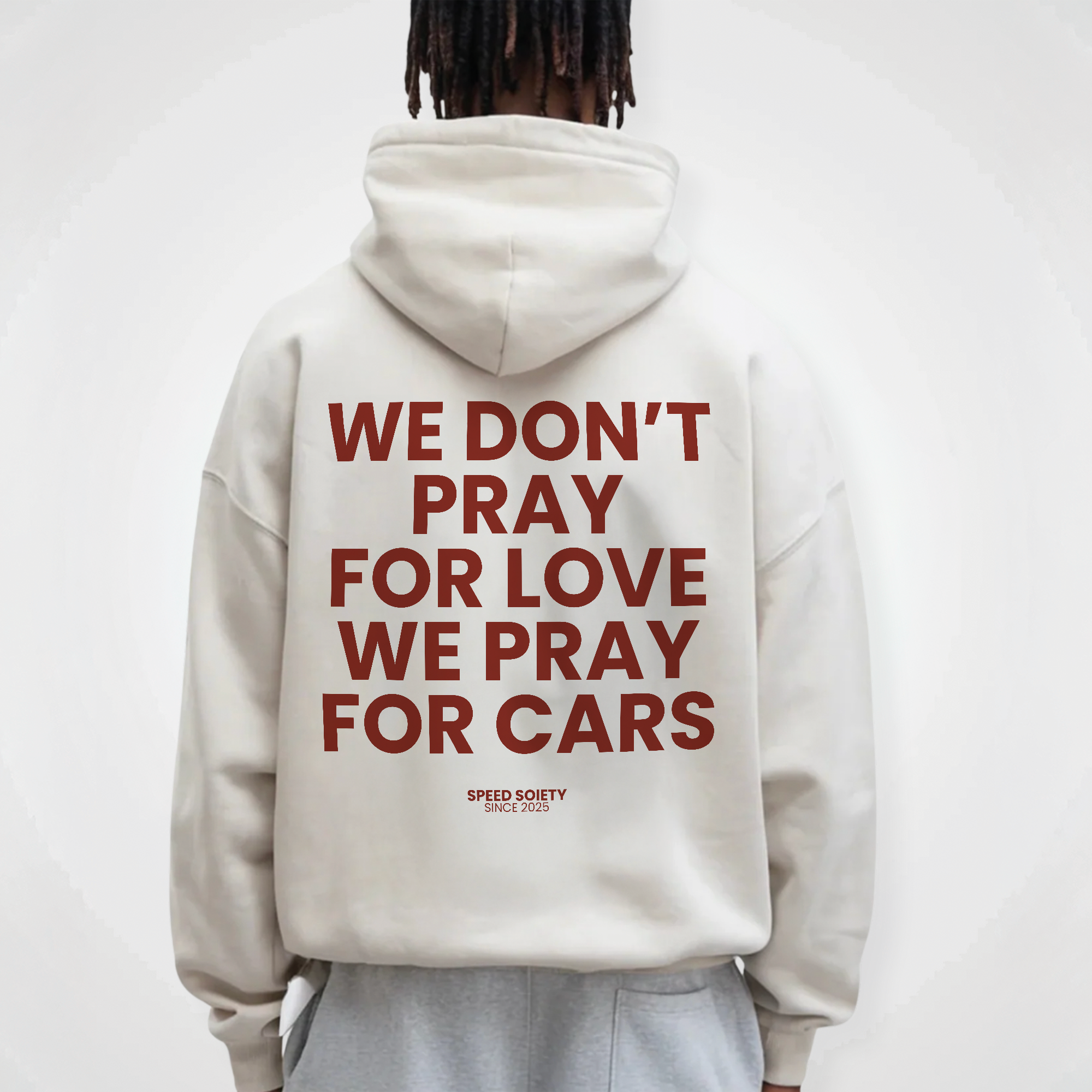 WE PRAY FOR CARS HOODIE