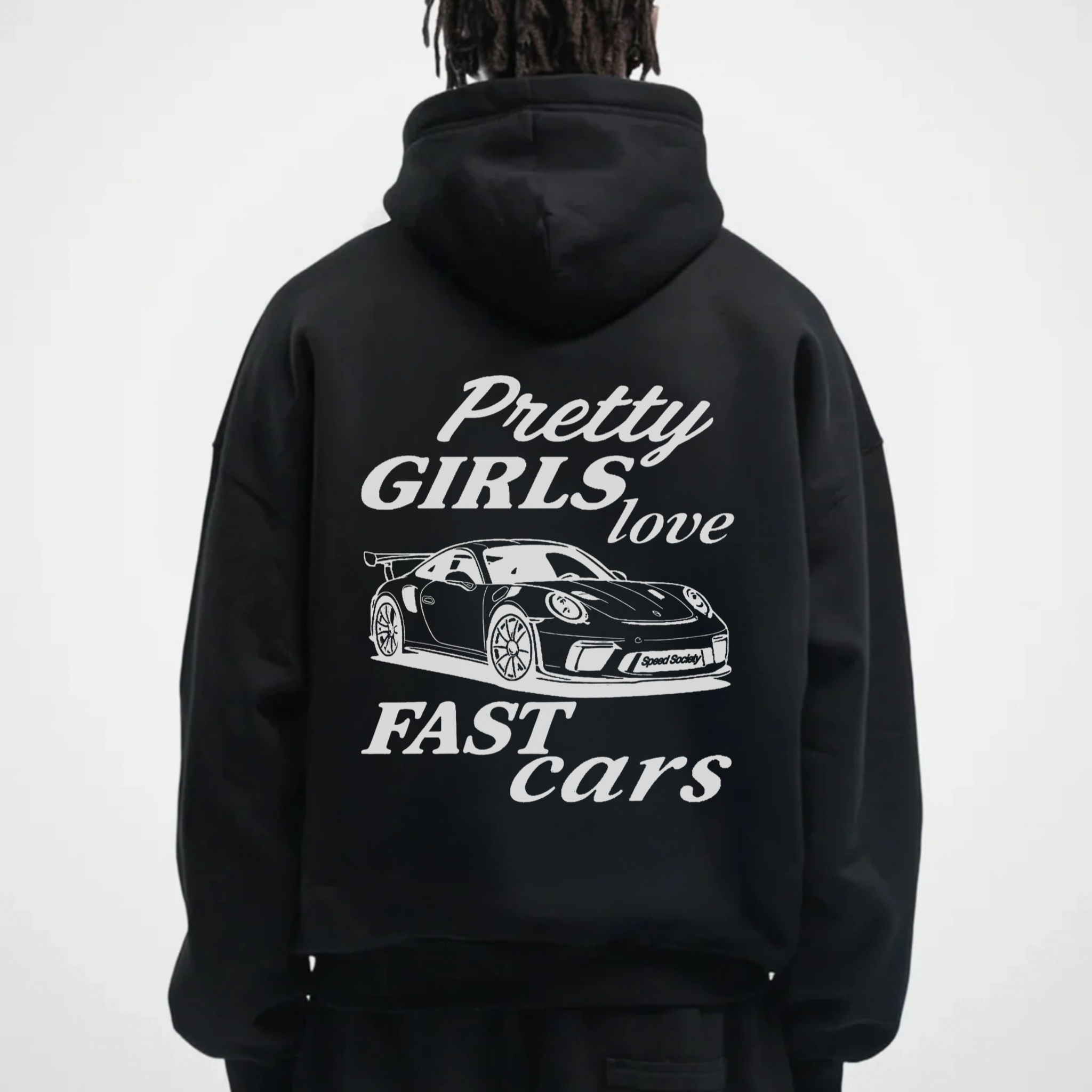 PRETTY GIRLS LOVE FAST CARS HOODIE