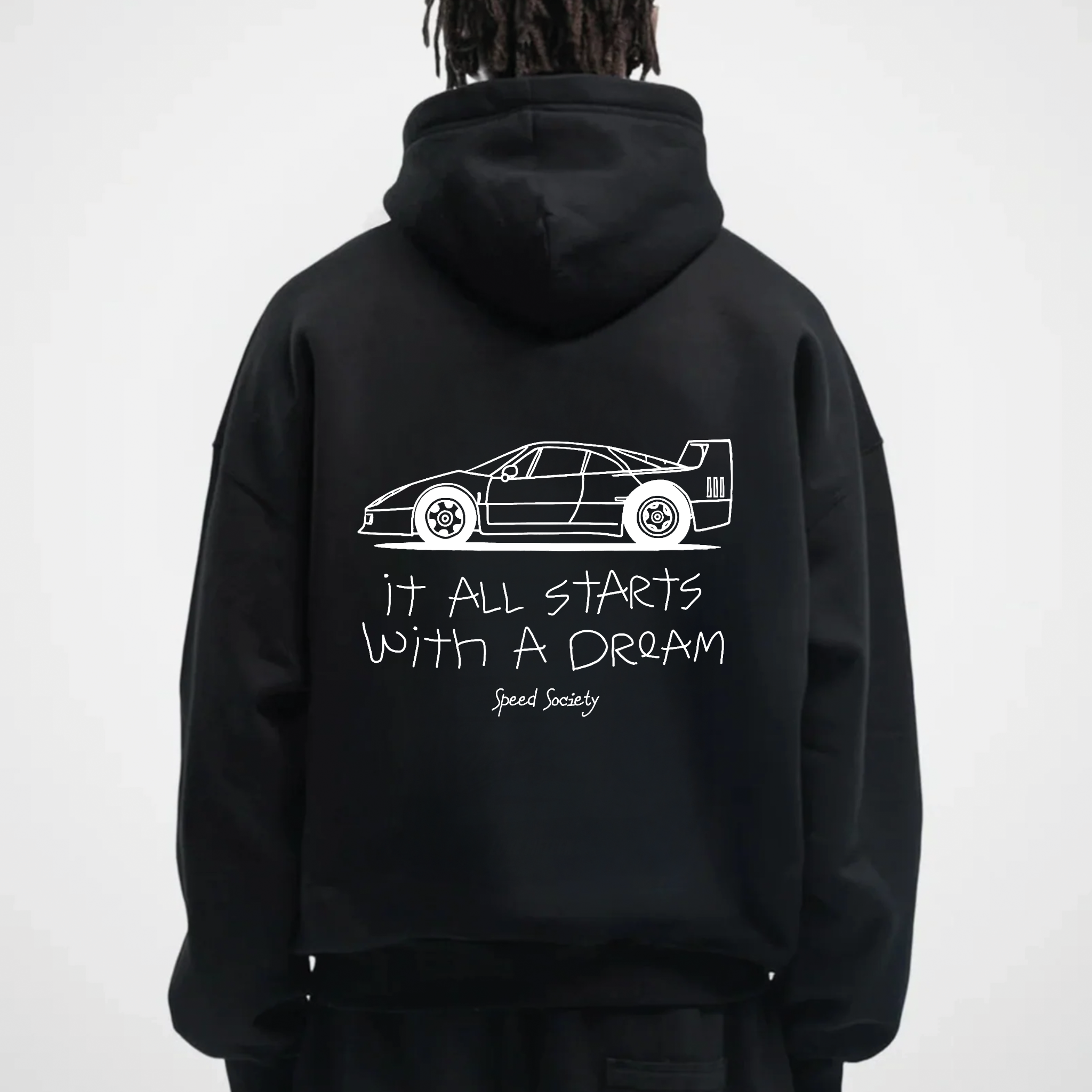 IT ALL STARTS WITH A DREAM FERRARI HOODIE