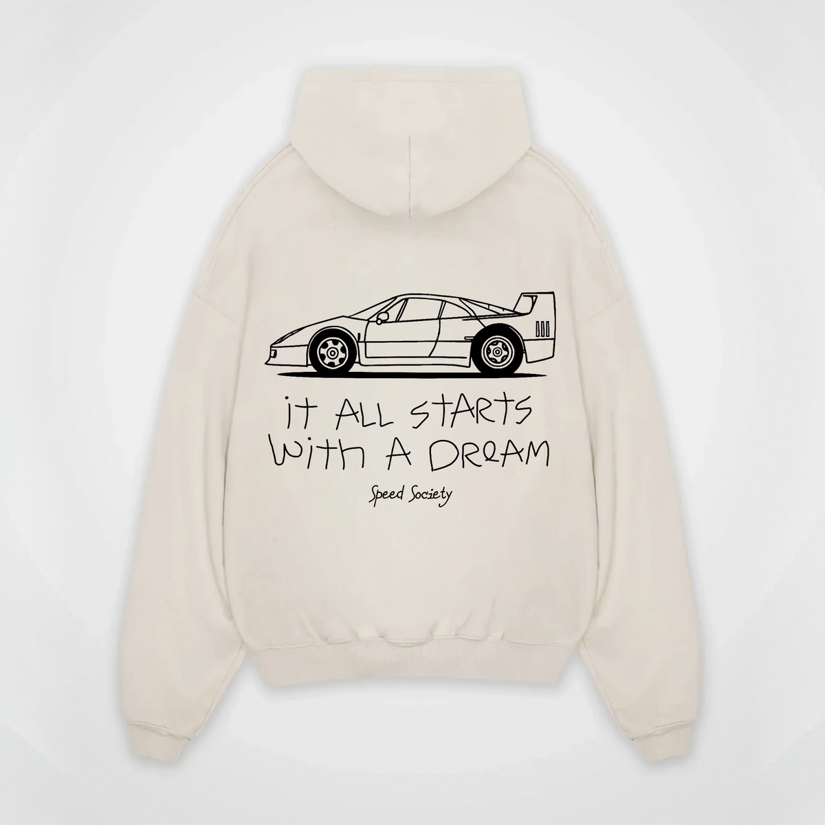 IT ALL STARTS WITH A DREAM FERRARI HOODIE