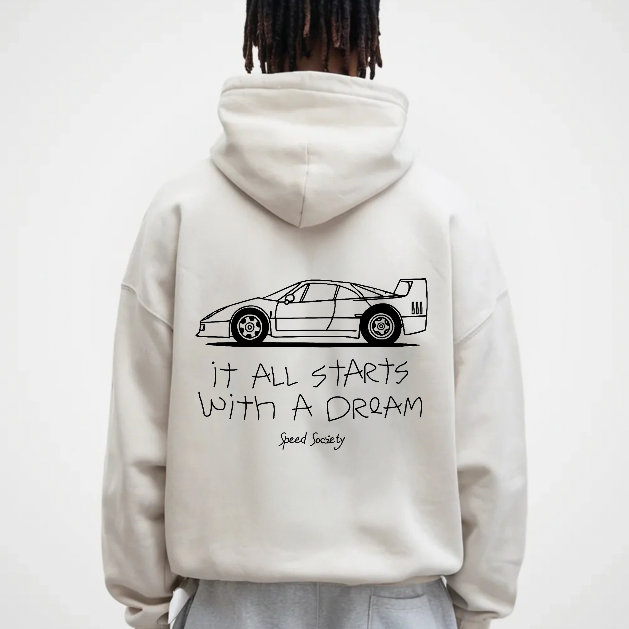 IT ALL STARTS WITH A DREAM FERRARI HOODIE