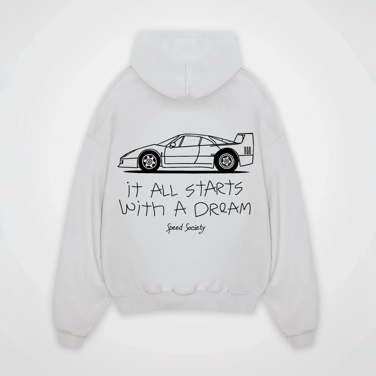 IT ALL STARTS WITH A DREAM FERRARI HOODIE