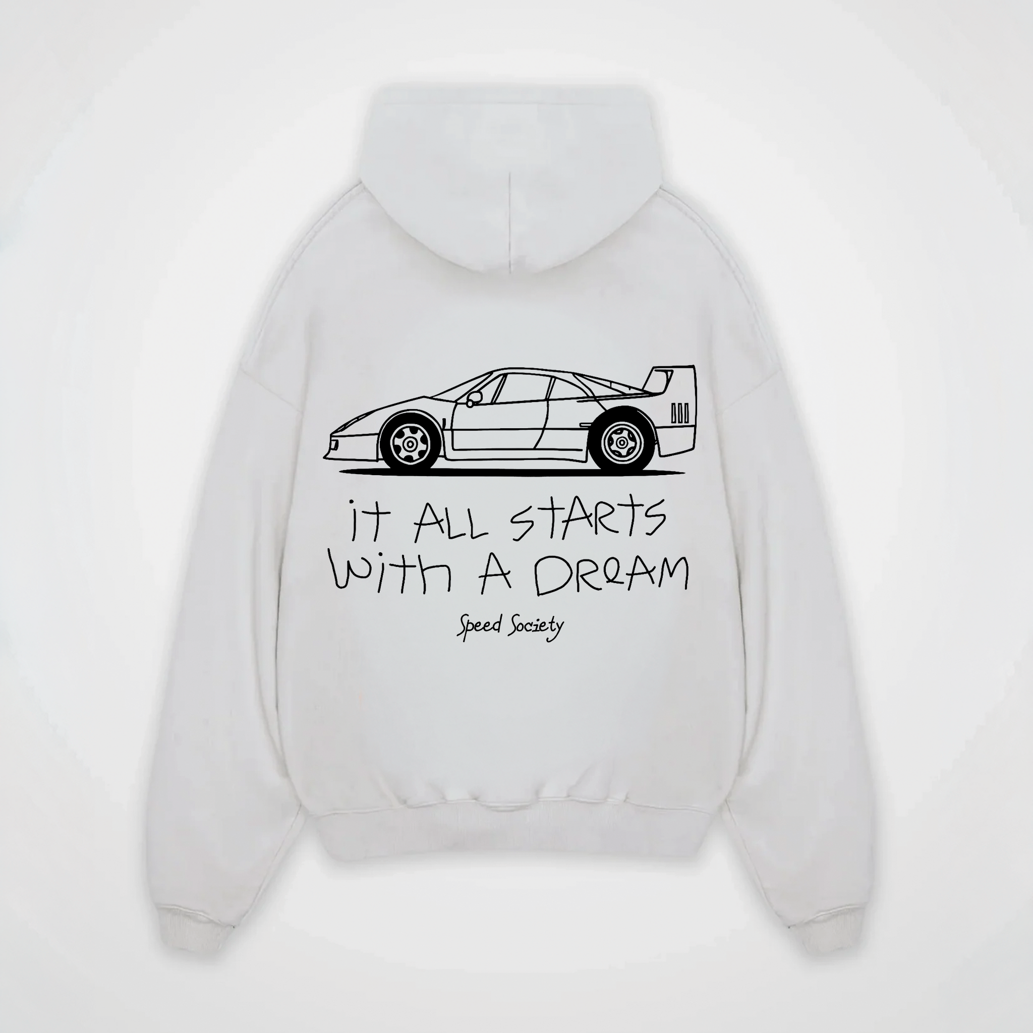 IT ALL STARTS WITH A DREAM FERRARI HOODIE